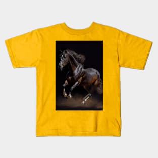 Trakehner Horse - Oil Paint Kids T-Shirt